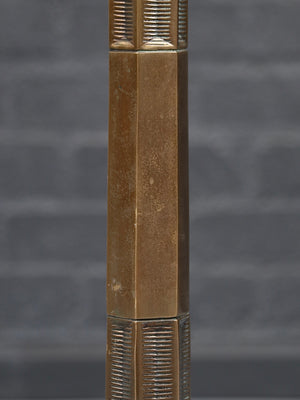 Antique Art Deco Patinated Brass Sunburst Floor Lamp, c.1960’s