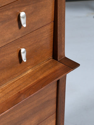 Mid Century Modern Profile Highboy by John Van Koert for Drexel, c.1950's