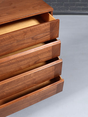 Mid Century Modern 4-Drawer Walnut Highboy Dresser, c.1960’s