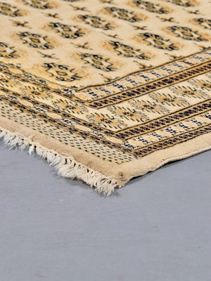 Vintage Pakistani Bokhara Hand-Knotted Wool Rug, c.1970’s