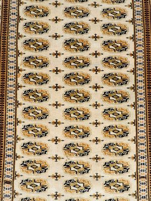 Vintage Pakistani Bokhara Hand-Knotted Wool Rug, c.1970’s