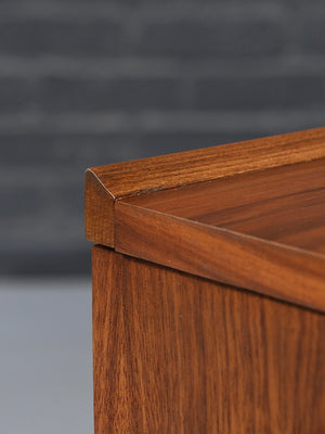 Mid Century Modern Walnut Dresser with Louvered Fronts, c.1960's