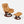 Scandinavian Modern Stressless “Mayfair” Tan Leather Reclining Chair w/ Ottoman by Ekornes