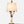 French Neoclassical Style Alabaster & Brass Three-Arm Candelabra Table Lamp, c.1940’s