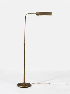 Mid-Century Modernist Articulating Brass Reading Floor Lamp, c.1960’s