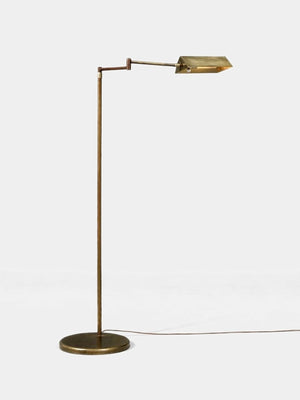 Mid-Century Modern Articulating Brass Reading Floor Lamp, c.1970’s