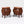 Pair of Italian Burl Walnut & Marble-Top Night Stands by Cav. Emilio Bertini, c.1930’s