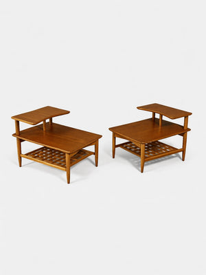 Pair of Mid-Century Two-Tier Side Tables by Lane, c.1960’s