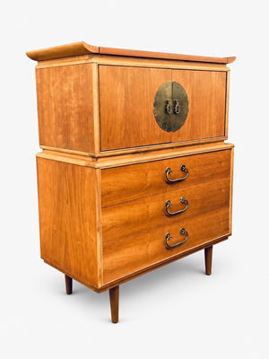 Mid-Century Modern “Amerasia” Style Highboy Dresser, c.1960’s
