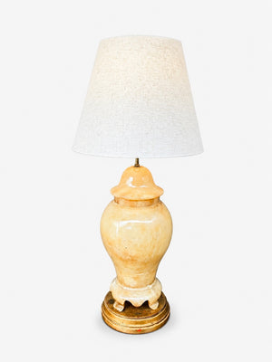 Vintage Hollywood Regency Alabaster Table Lamp, c.1960’s