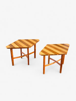 Pair of Mid-Century Modern “Parallel” Side Tables by Barney Flagg for Drexel