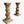 Pair of Italian Rococo Painted and Parcel Gilt Columns, c.1920’s