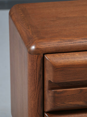Pair of Mid Century Modern Rounded Night Stands, c.1970’s
