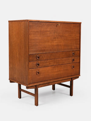 Scandinavian Modern Drop-Leaf Desk by Yngve Ekström for Dux, c.1960's