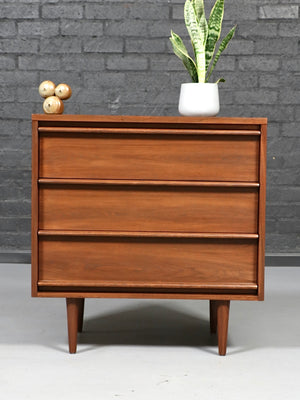 Mid Century Modern 3-Drawer Walnut Dresser by Lane, c.1960’s