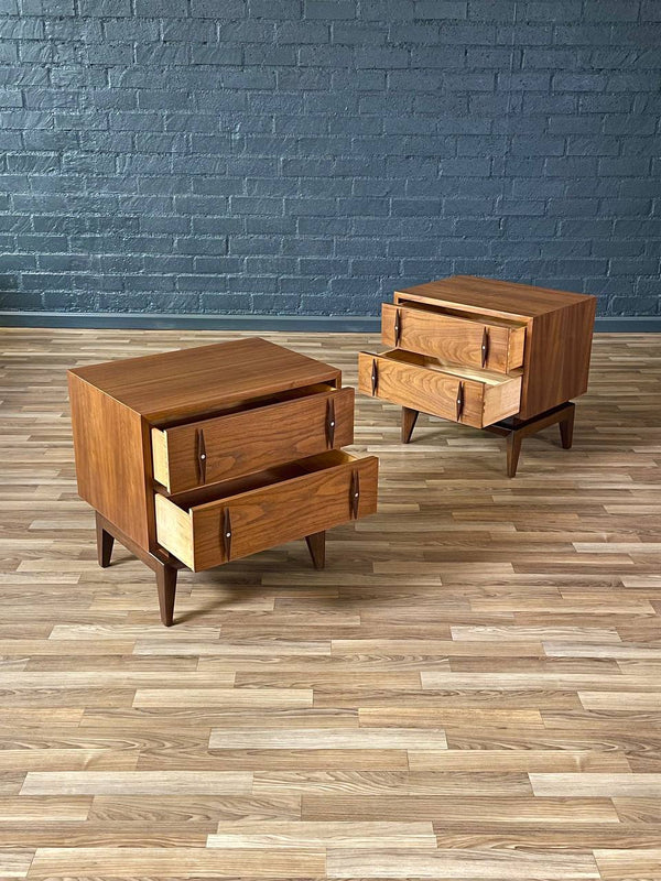 Pair of Mid-Century Modern Sculpted Night Stands by American of Martinsville, c.1960’s