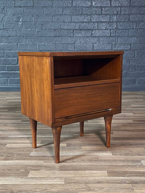 Single Mid-Century Modern Walnut Night Stand by LA Period, c.1960’s