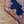 Large Persian Kashan Rug Hand-Knotted Rust Floral Medallion on Deep Indigo Field, c.1930s