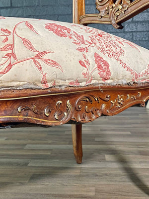 French Louis XV Rococo Style Boudoir Dressing Bench, c.1920’s