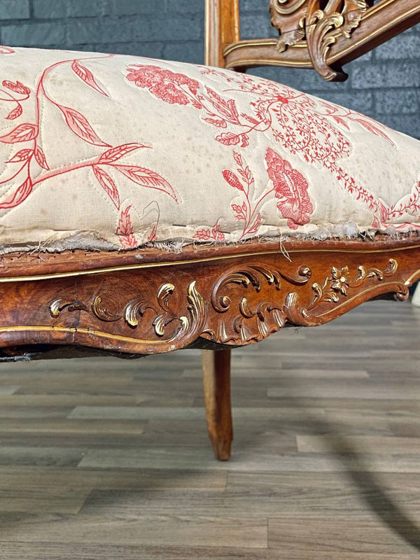 French Louis XV Rococo Style Boudoir Dressing Bench, c.1920’s