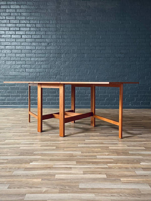 Mid-Century Danish Modern Teak Drop-Leaf Dining Table, c.1970’s