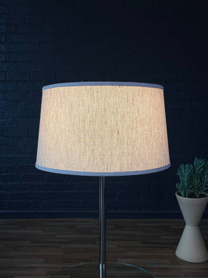Vintage Post Modern Floor Lamp w/ Glass Side Table, c.1970’s