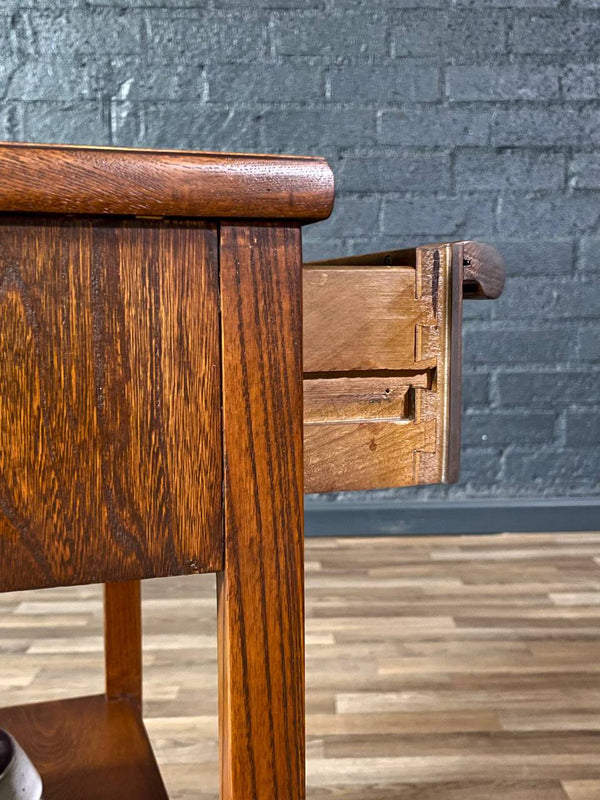 Mid-Century Modern Two-Tier Night Stand w/ Bookshelf, c.1950’s