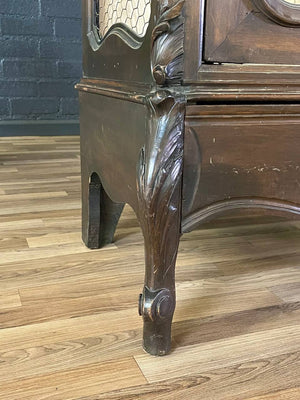 Antique French Louis XVI Armoire Display Shelf Cabinet, c.1940’s