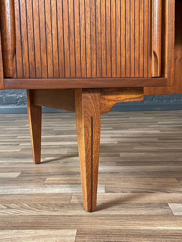 Mid-Century Modern Walnut & Cane Desk by Hooker, c.1960’s