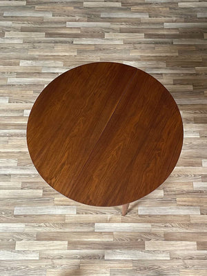 Expanding Mid-Century Modern Walnut Floating Top Dining Table, c.1960’s
