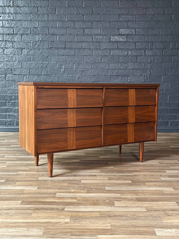 Mid-Century Modern Walnut Dresser w/ Slated Drawers by Ward Furniture, c.1960’s