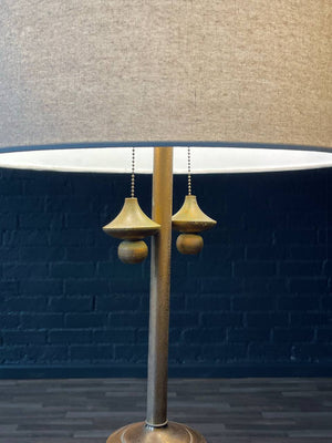 Mid-Century Regency Glass Floor Lamp, c.1950’s