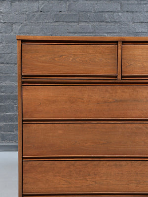 Mid-Century Modern Walnut Highboy Dresser by Dixie, c.1960’s