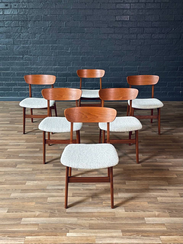 Set of 6 Mid-Century Danish Modern Teak Dining Chairs, c.1960’s
