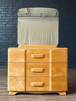 Mid-Century Modern “Riviera” Birch Dresser w/ Mirror by Heywood Wakefield, c.1950’s