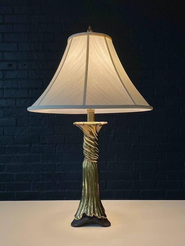 Mid-Century Modern Polished Brass Table Lamp by Rembrandt, c.1960’s