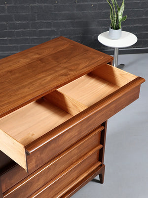 Mid-Century Modern “Rhythm” Walnut Highboy Dresser by Lane c.1960's