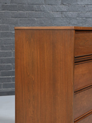 Mid-Century Modern Walnut Highboy Dresser by Dixie, c.1960’s