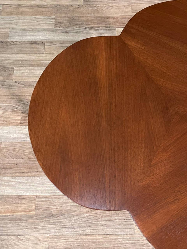 Mid-Century Modern Clover Leaf Side Table w/ Magazine Shelf, c.1960’s