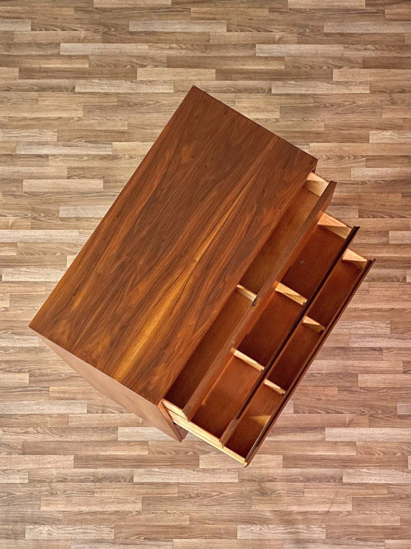 Merton Gershun Walnut Highboy Dresser for American of Martinsville, c.1950’s