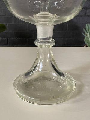Antique Victorian Ruffled Art Glass Centerpiece, c.1920’s