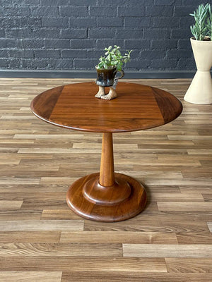 Mid-Century Modern Walnut Tulip Style Side Table, c.1960’s