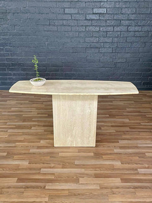 Post Modern Italian Travertine Console Table, c.1980’s