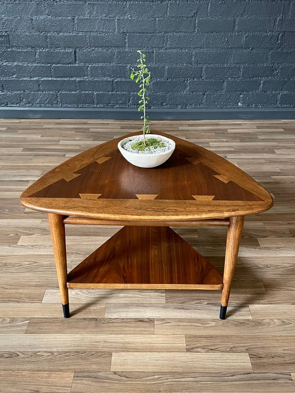Mid-Century Modern “Acclaim” Triangular Tier Side Table by Lane, c.1960’s