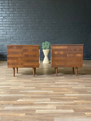 Pair of Mid-Century Modern Walnut Night Stands, c.1960’s