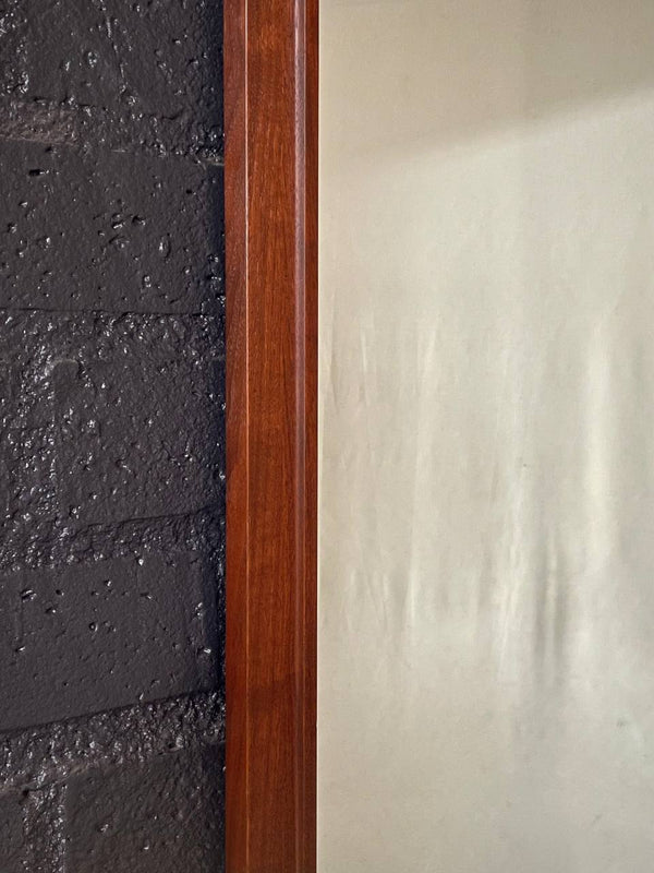 Mid-Century Modern Sculpted Walnut Wall Mirror, c.1950’s