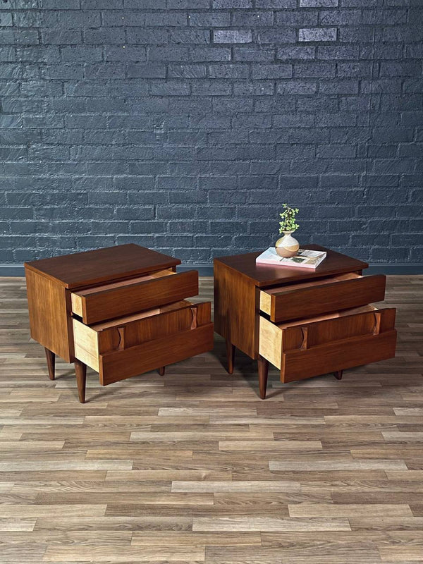 Pair of Mid-Century Modern Sculpted Night Stands by American of Martinsville, c.1950’s