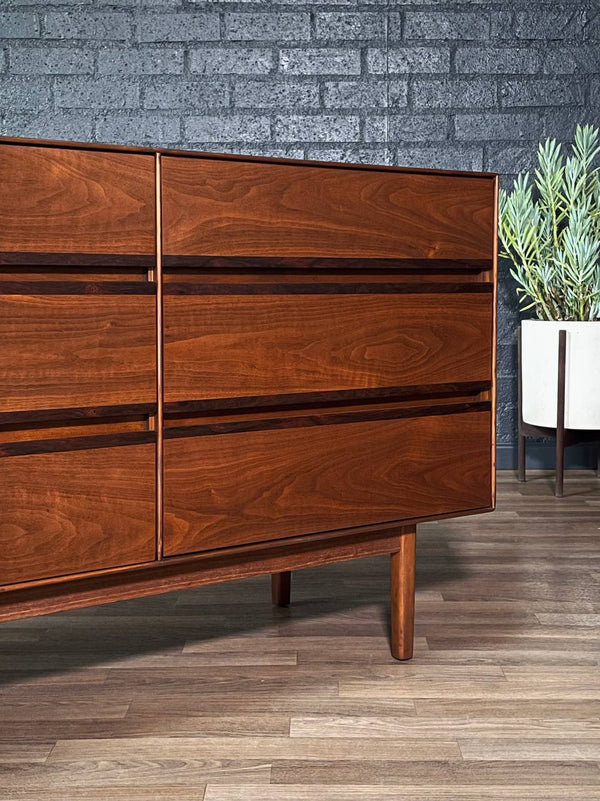 Mid-Century Modern Walnut & Rosewood Dresser by Stanley, c.1960’s
