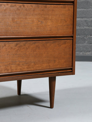 Mid-Century Modern Walnut Highboy Dresser by Dixie, c.1960’s