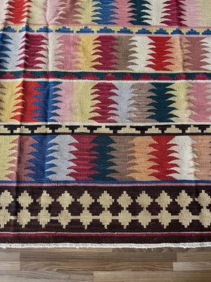 Vintage Hand Made Tribal Turkish Kilim Rug, c.1970’s